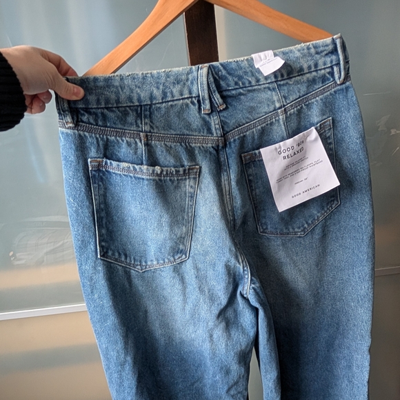 🔖NWT Good American Good 90s Relaxed Fit Mid-rise Baggy Jeans - 10/30 32" Inseam - Picture 12 of 14